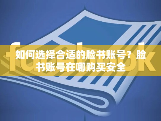 如何选择合适的脸书账号?脸书账号在哪购买安全