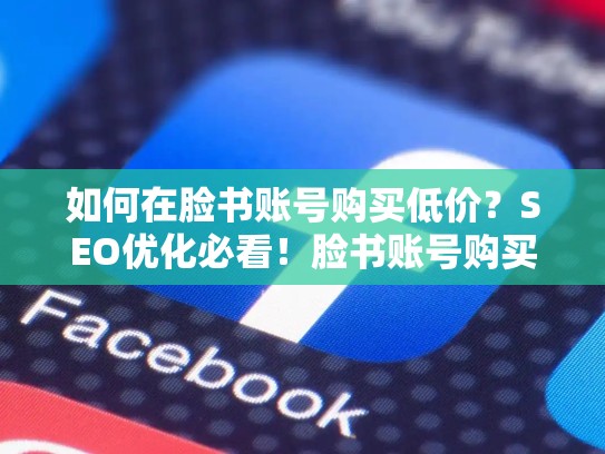 如何在脸书账号购买低价?SEO优化必看!脸书账号购买低价怎么办