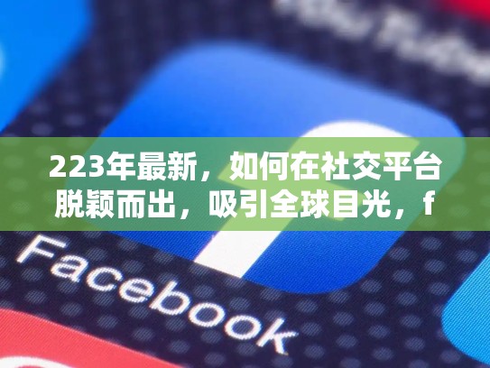 223年最新,如何在社交平台脱颖而出,吸引全球目光,facebook脸书账号跟个户