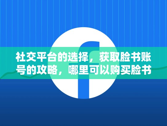 社交平台的选择,获取脸书账号的攻略,哪里可以购买脸书账号呢
