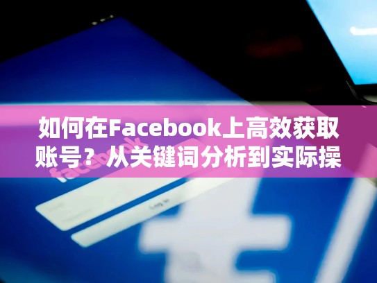 如何在Facebook上高效获取账号?从关键词分析到实际操作指南,脸书 帐号购买安全吗