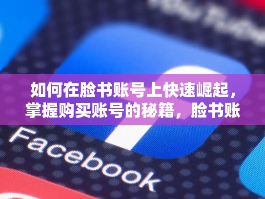 如何在脸书账号上快速崛起,掌握购买账号的秘籍,脸书账号如何购买的