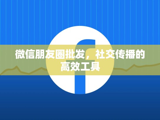 微信朋友圈批发，社交传播的高效工具