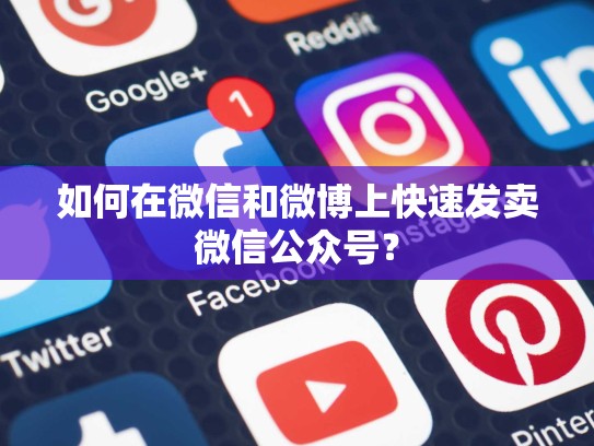 如何在微信和微博上快速发卖微信公众号?