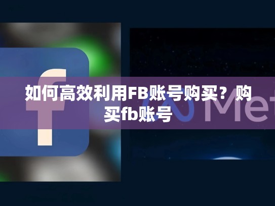 如何高效利用FB账号购买?购买fb账号