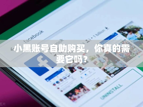 小黑账号自助购买,你真的需要它吗?