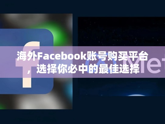 海外Facebook账号购买平台,选择你必中的最佳选择