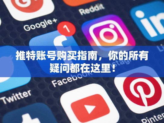 推特账号购买指南,你的所有疑问都在这里!