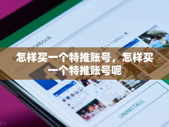 怎样买一个特推账号,怎样买一个特推账号呢