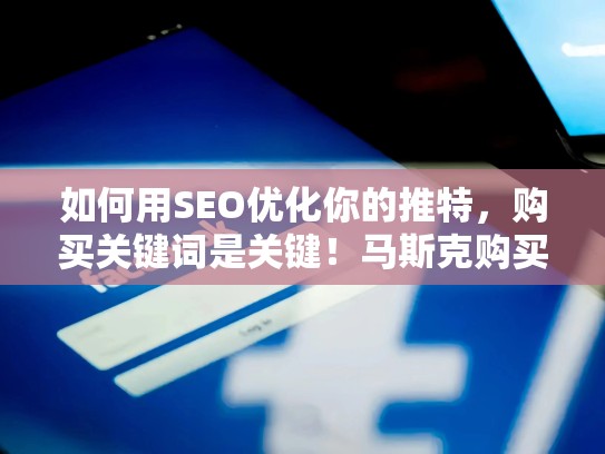 如何用SEO优化你的推特,购买关键词是关键!马斯克购买推特