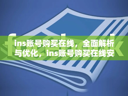 ins账号购买在线,全面解析与优化,ins账号购买在线安全吗