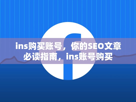 ins购买账号,你的SEO文章必读指南,ins账号购买