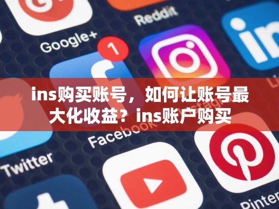 ins购买账号,如何让账号最大化收益?ins账户购买
