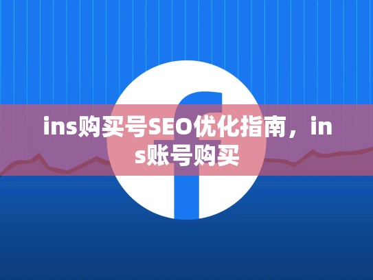 ins购买号SEO优化指南,ins账号购买