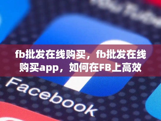 fb批发在线购买，fb批发在线购买app，如何在FB上高效地进行批发在线购买？