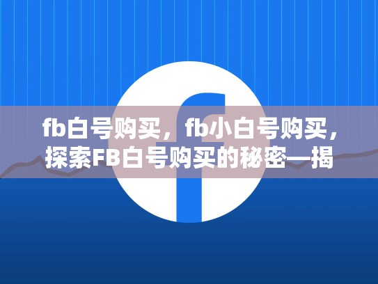 fb白号购买，fb小白号购买，探索FB白号购买的秘密—揭秘如何在数字世界中获得竞争优势