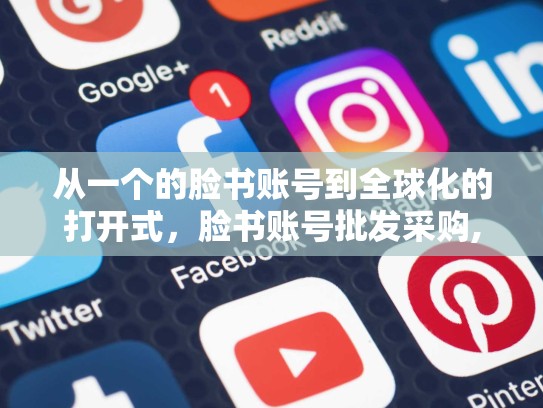 从一个的脸书账号到全球化的打开式，脸书账号批发采购,实现全球化推广