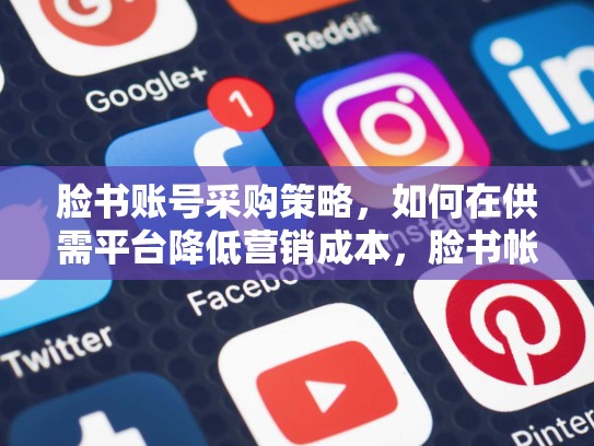 脸书账号采购策略，如何在供需平台降低营销成本，脸书帐户购买