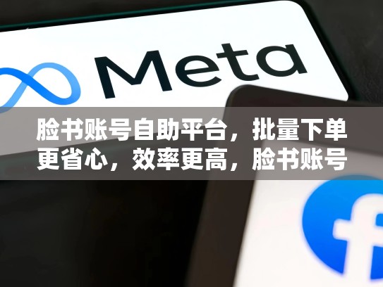 脸书账号自助平台，批量下单更省心，效率更高，脸书账号免费提供