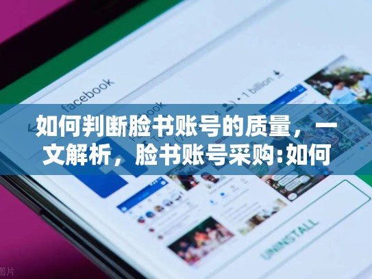 如何判断脸书账号的质量，一文解析，脸书账号采购:如何判断账号质量的好坏呢