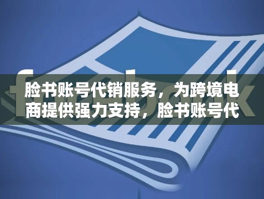 脸书账号代销服务，为跨境电商提供强力支持，脸书账号代注册
