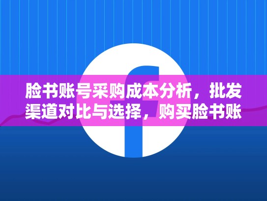 脸书账号采购成本分析，批发渠道对比与选择，购买脸书账号批发零售