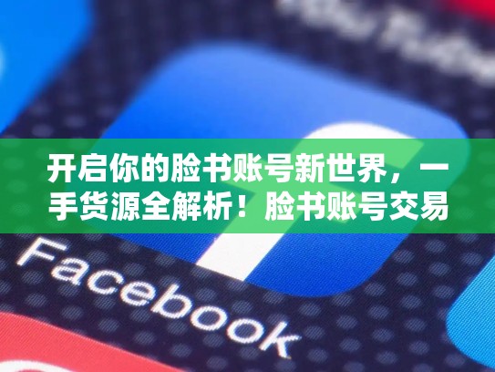 开启你的脸书账号新世界，一手货源全解析！脸书账号交易平台