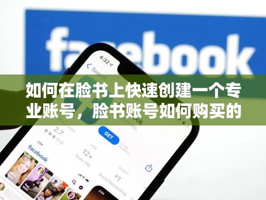 如何在脸书上快速创建一个专业账号,脸书账号如何购买的