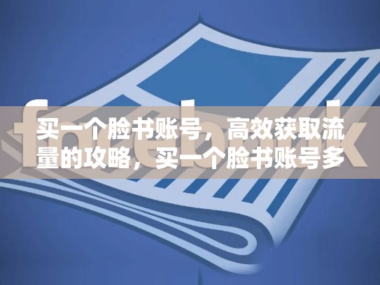 买一个脸书账号,高效获取流量的攻略,买一个脸书账号多少钱