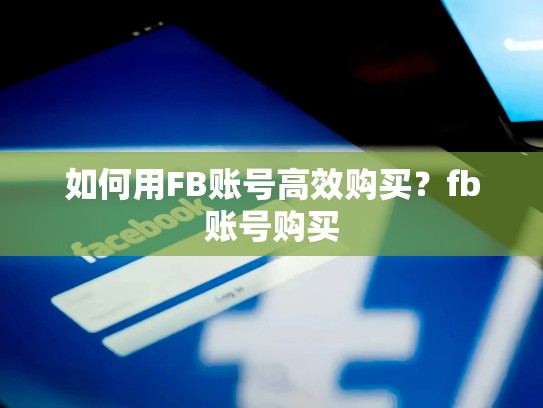 如何用FB账号高效购买？fb账号购买