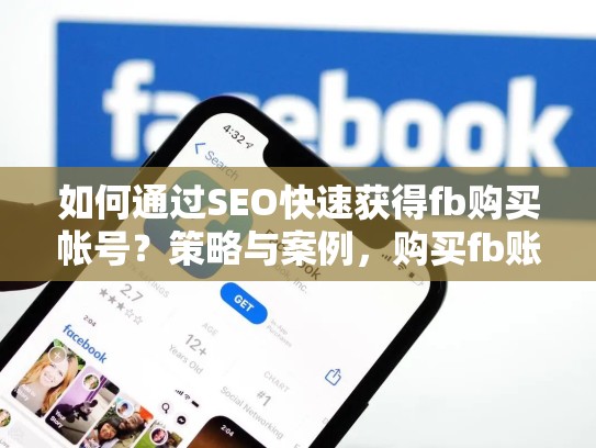 如何通过SEO快速获得fb购买帐号?策略与案例,购买fb账号