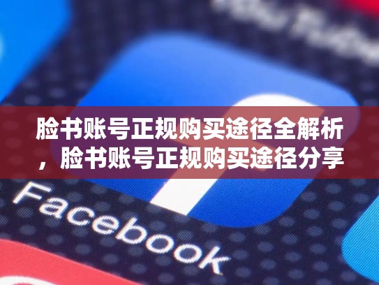 脸书账号正规购买途径全解析,脸书账号正规购买途径分享是什么