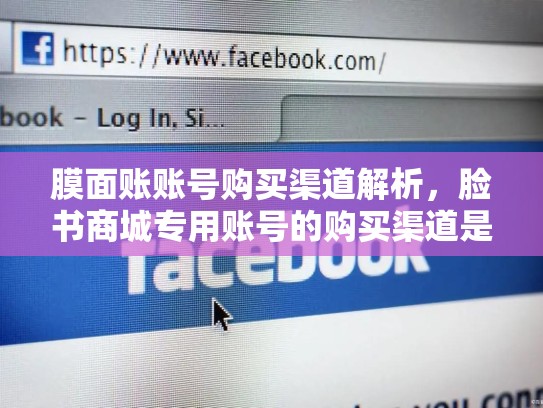 膜面账账号购买渠道解析，脸书商城专用账号的购买渠道是什么