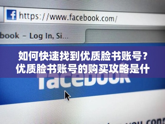 如何快速找到优质脸书账号?优质脸书账号的购买攻略是什么