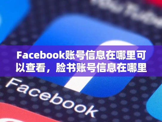 详细阅读:Facebook账号信息在哪里可以查看,脸书账号信息在哪里可以查看到 Facebook账号信息在哪里可以查看,脸书账号信息在哪里可以查看到