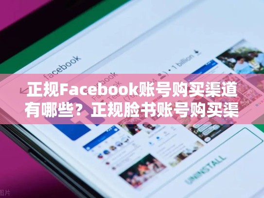 正规Facebook账号购买渠道有哪些？正规脸书账号购买渠道有哪些呢