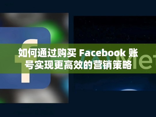 如何通过购买 Facebook 账号实现更高效的营销策略